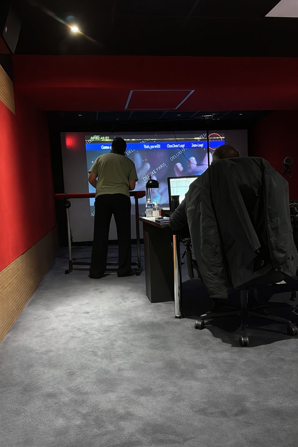 Recording session at Deluxe Paris